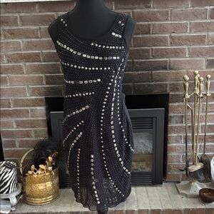 Elegant Black embellished Dress